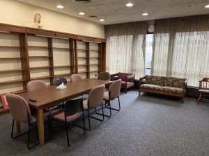 CarsonRoom1 Table and seating available in Carson Room