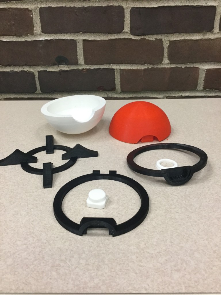 Pokeball unassembled