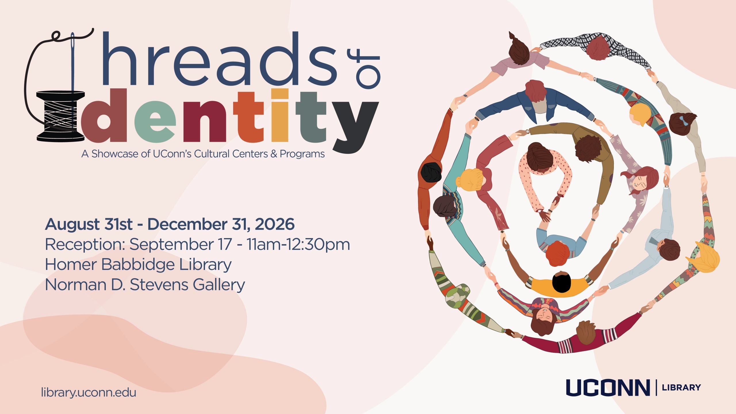 marketing image for the exhibit Threasd of Identity